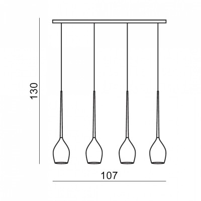 Подвесной светильник AZzardo IZZA 4 BLACK AZ0100 Подвесной светильник AZzardo IZZA 4 BLACK AZ0100