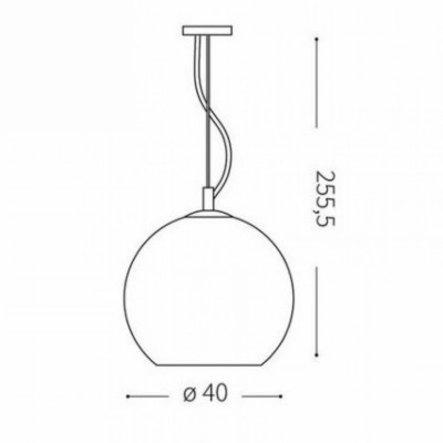 Подвесной светильник Ideal Lux NEMO SP1 D40 CROMO 250342 Подвесной светильник Ideal Lux NEMO SP1 D40 CROMO 250342