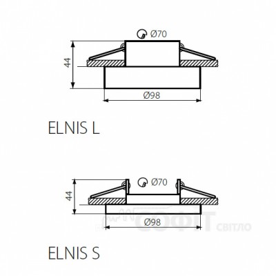 Точечный поворотный светильник Kanlux 26757 Alren R Dtl-b