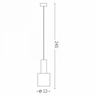 Подвесной светильник Ideal Lux HOLLY SP1 OTTONE SATINATO 231570