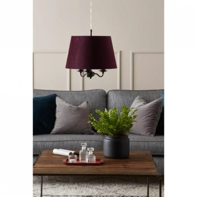 Подвесной светильник MarkSlojd Sweden JAMIE Pendant 3L Black/Purple 107532