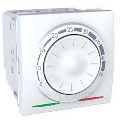 Термостат для тепл. підлоги 10A (+5.45 ° С) датч. 2М біл. Unica MGU3.503.18 Schneider Electric