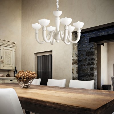 Люстра Ideal Lux BON BON SP8 BIANCO 094007