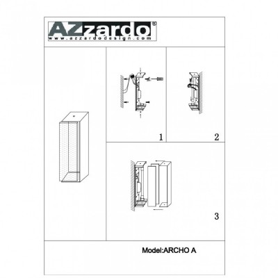 Бра AZzardo ARCHO A ALUMINIUM AZ0199