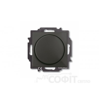 Светорегулятор поворотный 400Вт ABB Basic 55 черный шато, 2251 UCGL-95-507