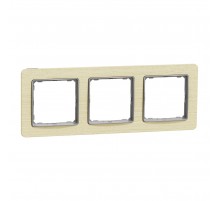 Рамка 3-постова, береза, Sedna Elements SDD380803, Schneider Electric