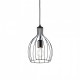 Подвесной светильник Ideal Lux AMPOLLA-2 SP1 NERO 148151