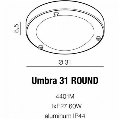 Потолочный светильник AZzardo UMBRA 31 ROUND AZ1597