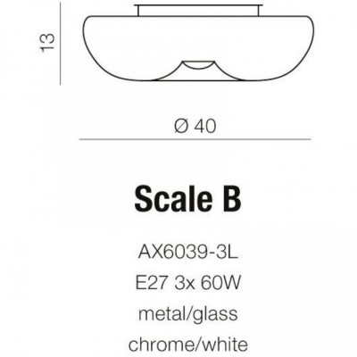 Потолочный светильник AZzardo SCALE B AZ1602