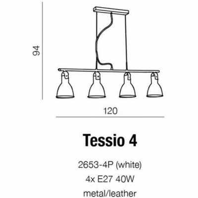 Подвесной светильник AZzardo TESSIO 4 AZ1282 Подвесной светильник AZzardo TESSIO 4 AZ1282