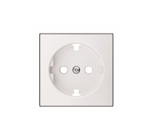 Накладка для плоской розетки с заземлением Schuko ABB Sky белый, 8588.9 BL
