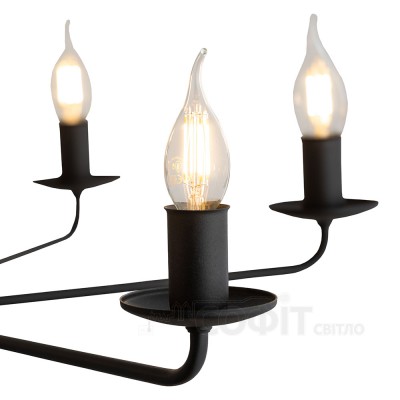 Люстра подвесная TK Lighting LIMAL BLACK, 4612