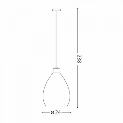 Подвесной светильник Ideal Lux BERGEN-1 SP1 238746