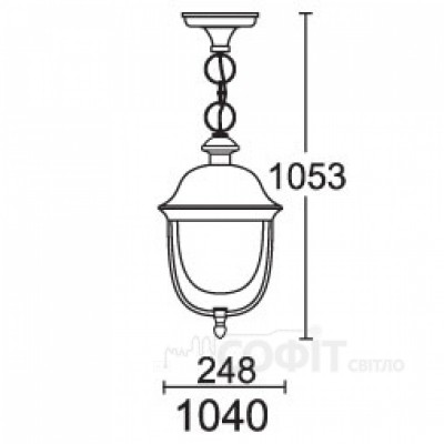 Светильник уличный подвесной Verona II QMT 1040 Lusterlicht