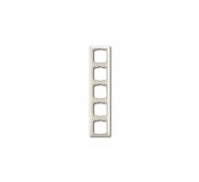 Рамка 5 постів ABB Basic 55 білий шале, 2515-96-507